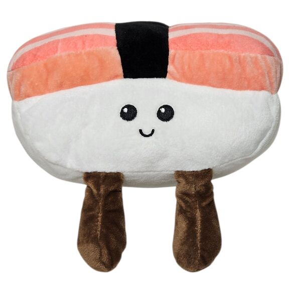 Kawaii Sushi Pink Smiling Nigiri Plush Stuffed Animal Cute & Cuddly - Picture 1 of 8